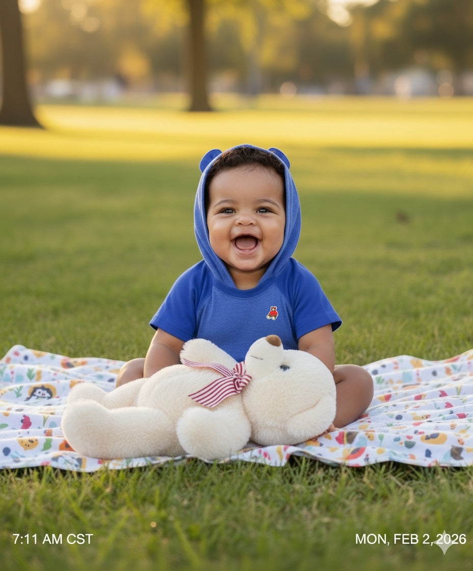 Infant Hooded “Bear Ears” Bodysuit