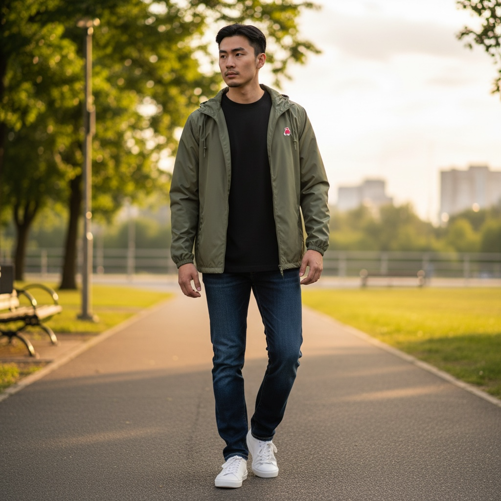 Lightweight Windbreaker Jacket