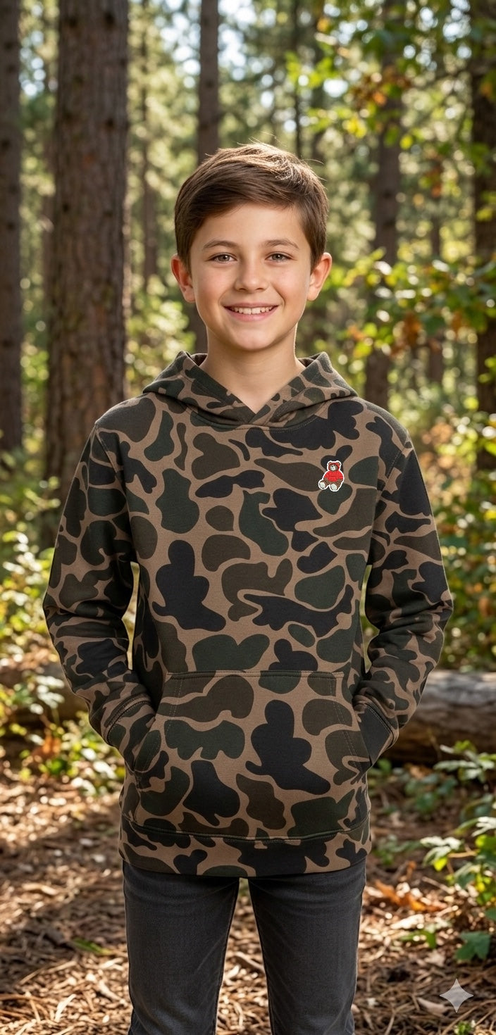 Youth Midweight Pullover HD Camouflage