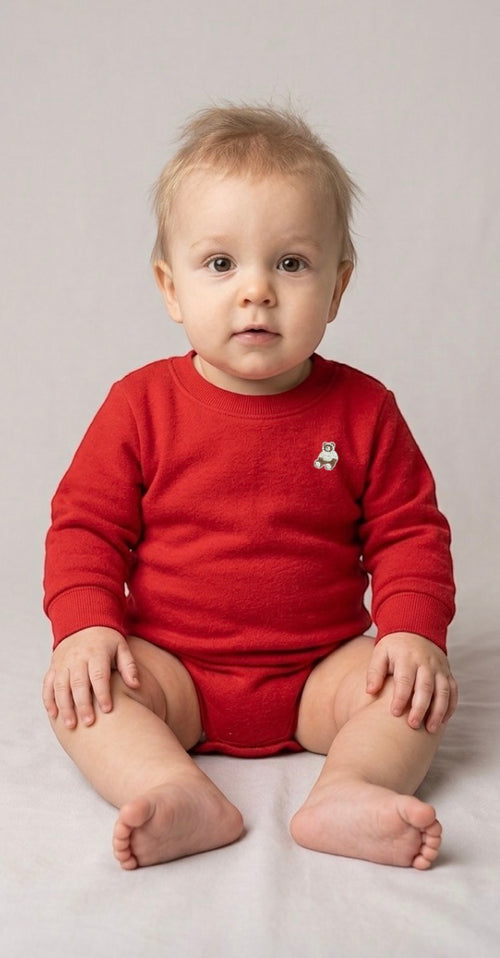 Infant Long Sleeve Fleece Bodysuit
