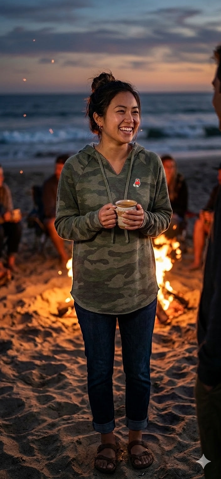 Women's Cali Wave Wash Hooded Pullover