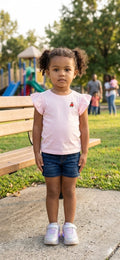 Toddler Girls Flutter Sleeve Tee