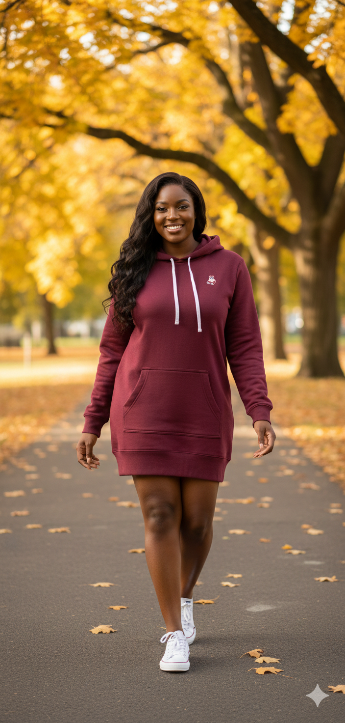 Midweight Special Blend Hooded Pullover Dress
